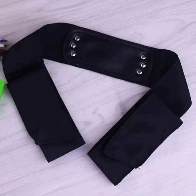 Bandana ninja Naruto con applicazione metallica e simbolo Naruto