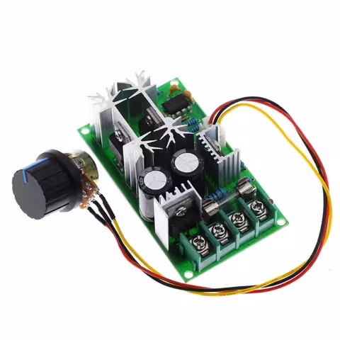 Controller Variatore di Velocità Motore DC 12V 24V 60V PWM | Regolatore Corrente Continua 20A 1200W
