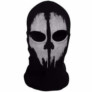 Cappuccio Teschio Call of Duty Ghost – Maschera da Sci, Moto, Airsoft, Paintball, Tattica Nera