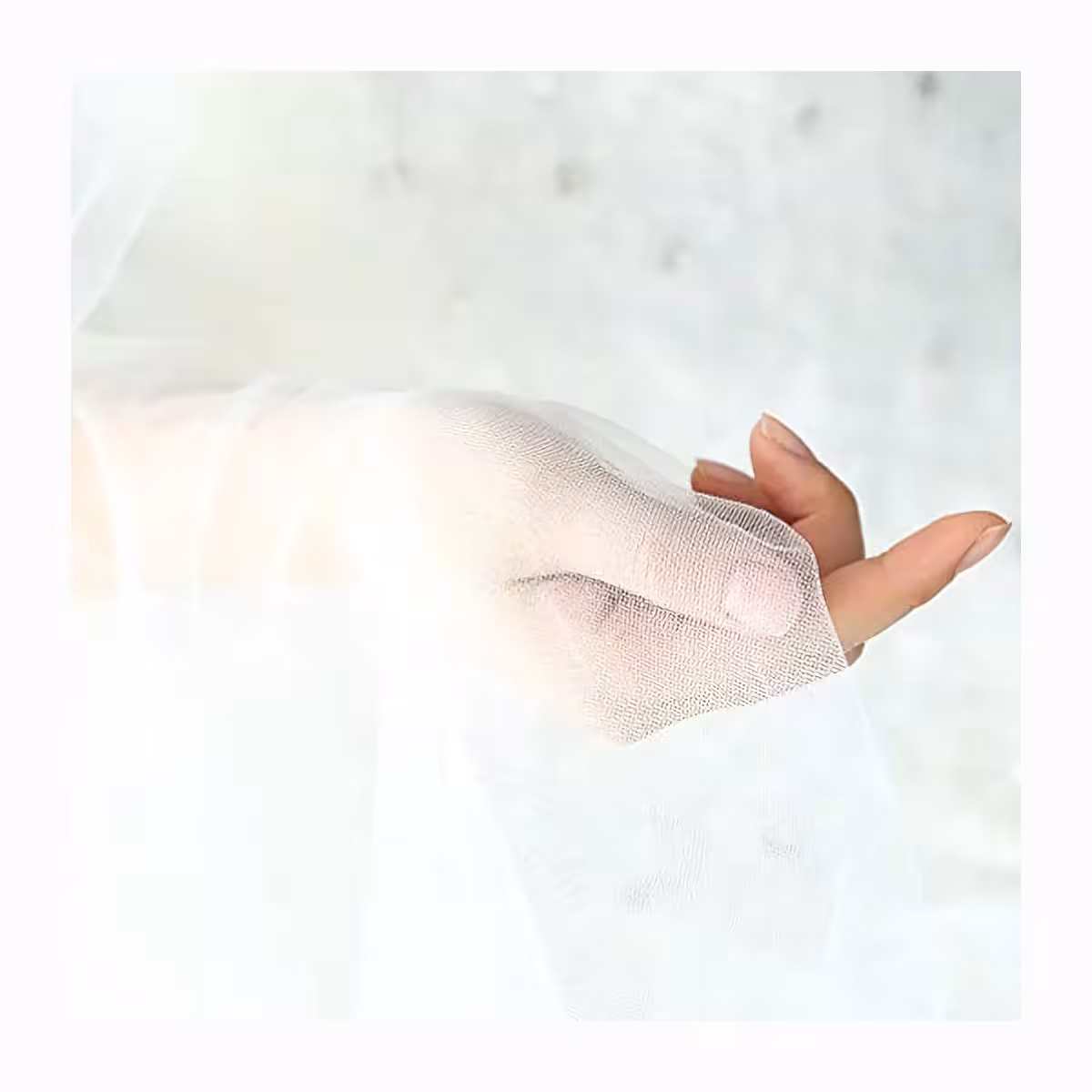 Velo bianco classico da sposa, modello lungo, adatto per cappella