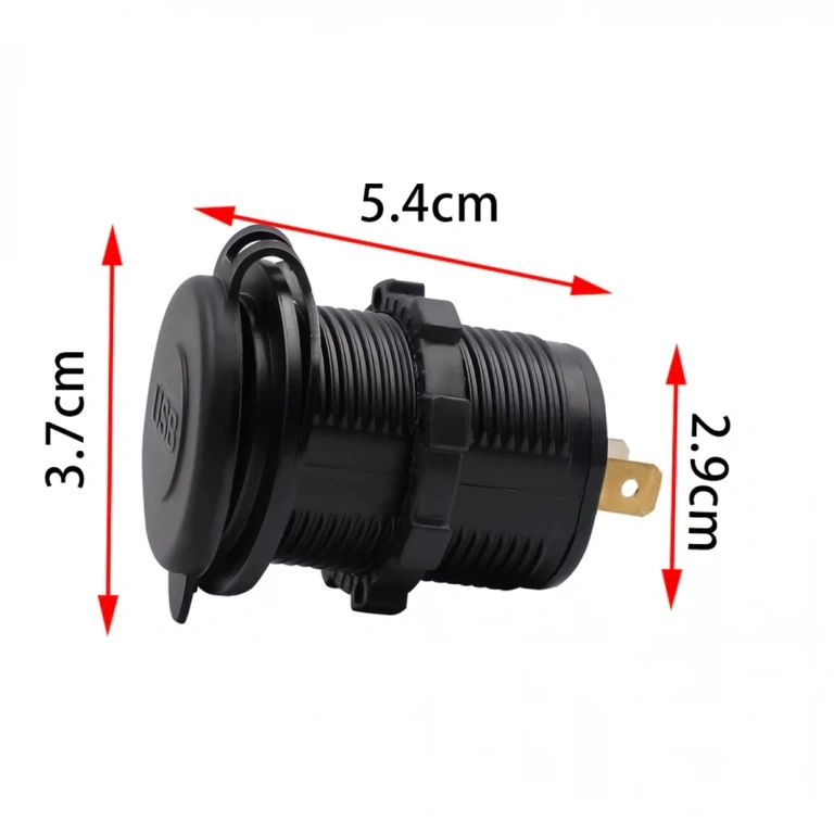 Presa doppia USB da montare su cruscotto auto, moto o barca