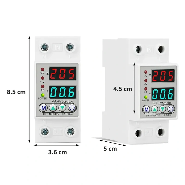 Relè protezione elettrica monofase 220V Relè protezione sovratensione e sovracorrente 220V