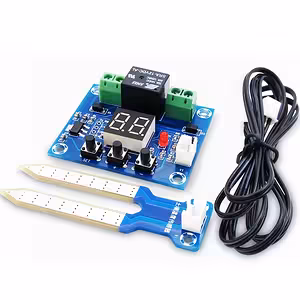 Modulo Sensore Umidità Terreno con Relè 12V – Controller Irrigazione Automatica per Giardino / Serra