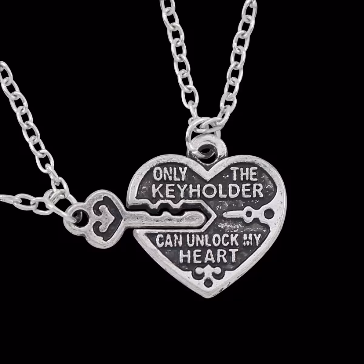 Collana dell’amicizia con chiave e cuore per migliori amici