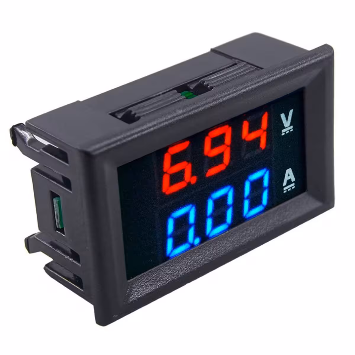 Display digitale bicolore per monitoraggio volt e ampere