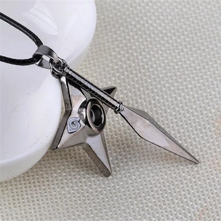 Accessorio cosplay Naruto Uzumaki Shuriken metallico