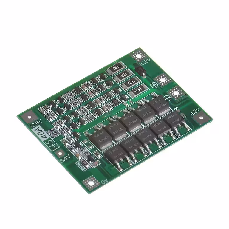 Modulo Protezione Carica-Scarica BMS 4S 40A – Batterie 18650 Li-Ion 14.8V