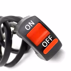 Interruttore Manubrio ON/OFF 12V–48V per Moto, Bicicletta, Monopattino, Scooter, ATV