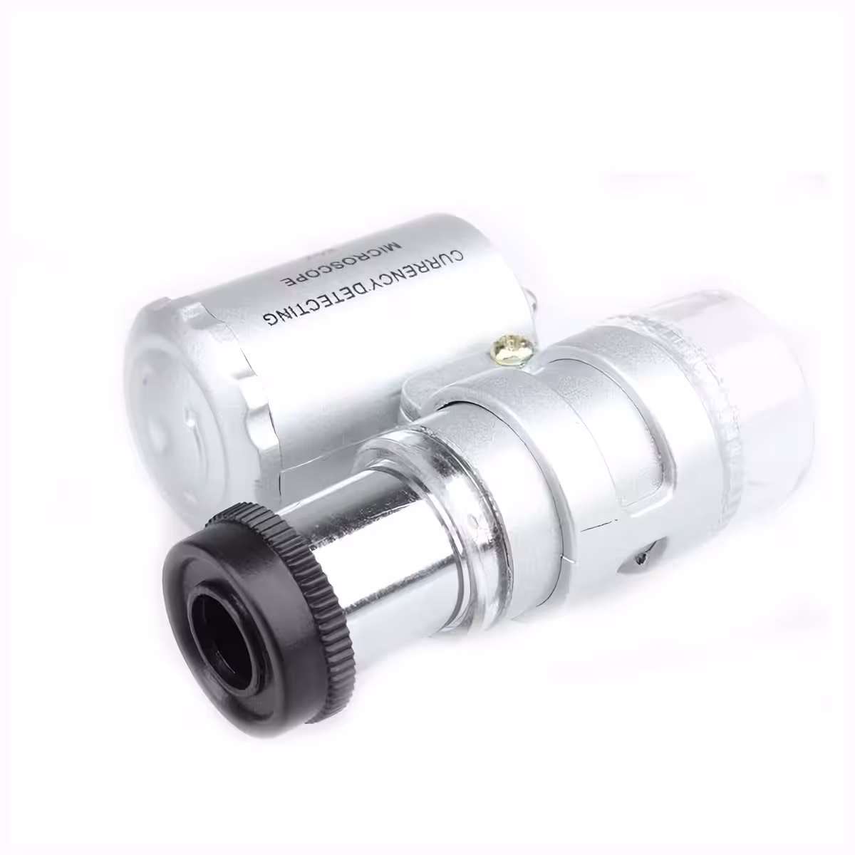 Microscopio in materiali resistenti, con LED e luce UV per controlli precisi