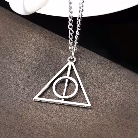 Ciondolo Collana Harry Potter Doni della Morte Triangolo Argento – Gioiello Magico