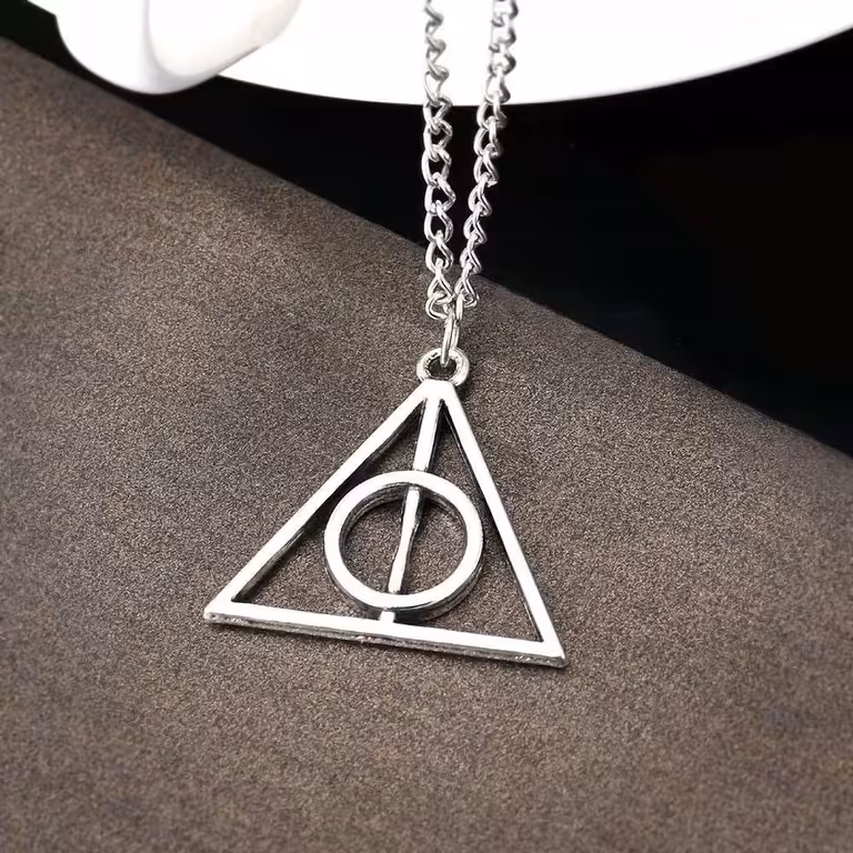 Ciondolo Collana Harry Potter Doni della Morte Triangolo Argento – Gioiello Magico