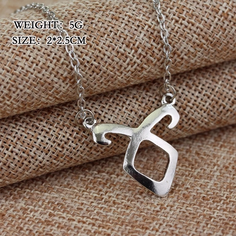 Collana fantasy angelo – Shadowhunters Gioiello fantasy argentato ispirato a Shadowhunters e City of Bones