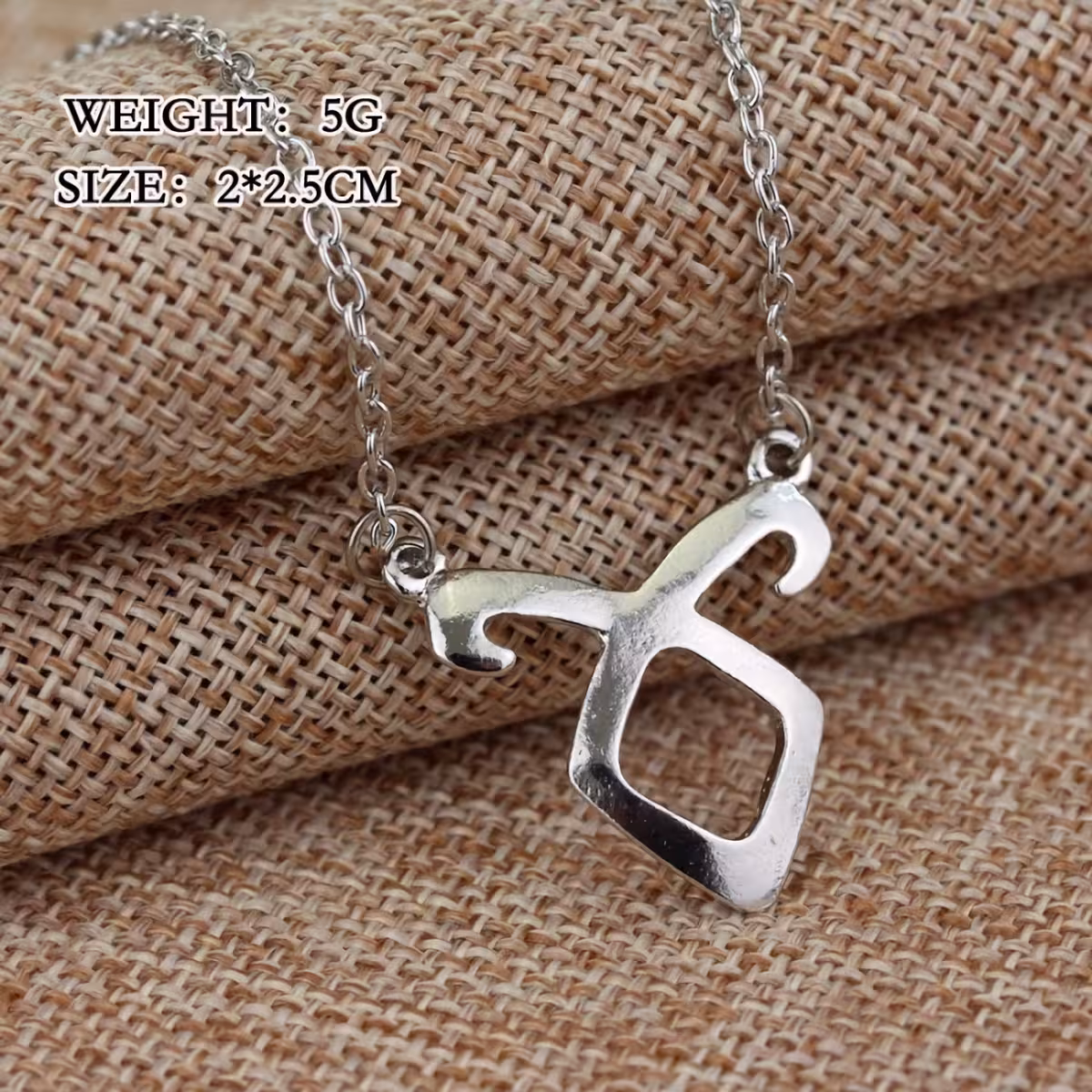 Gioiello fantasy argentato ispirato a Shadowhunters e City of Bones