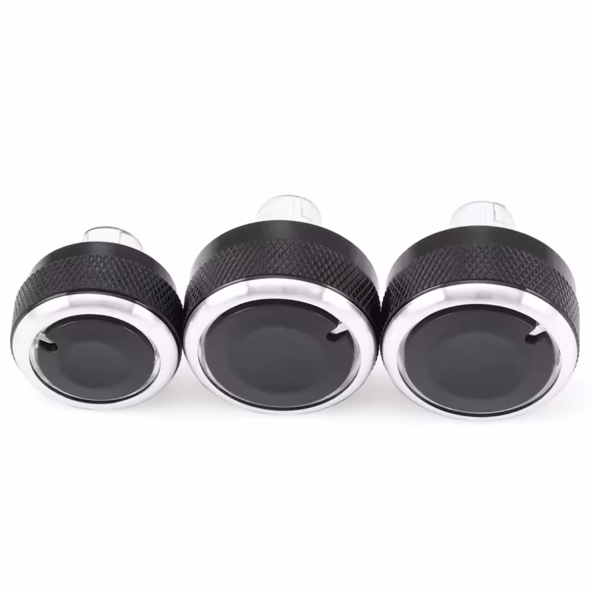 Manopole cruscotto AC design moderno – set completo 3 pezzi