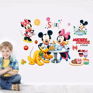 Sticker murale Mickey Mouse adesivo decorativo per cameretta bambini o neonati