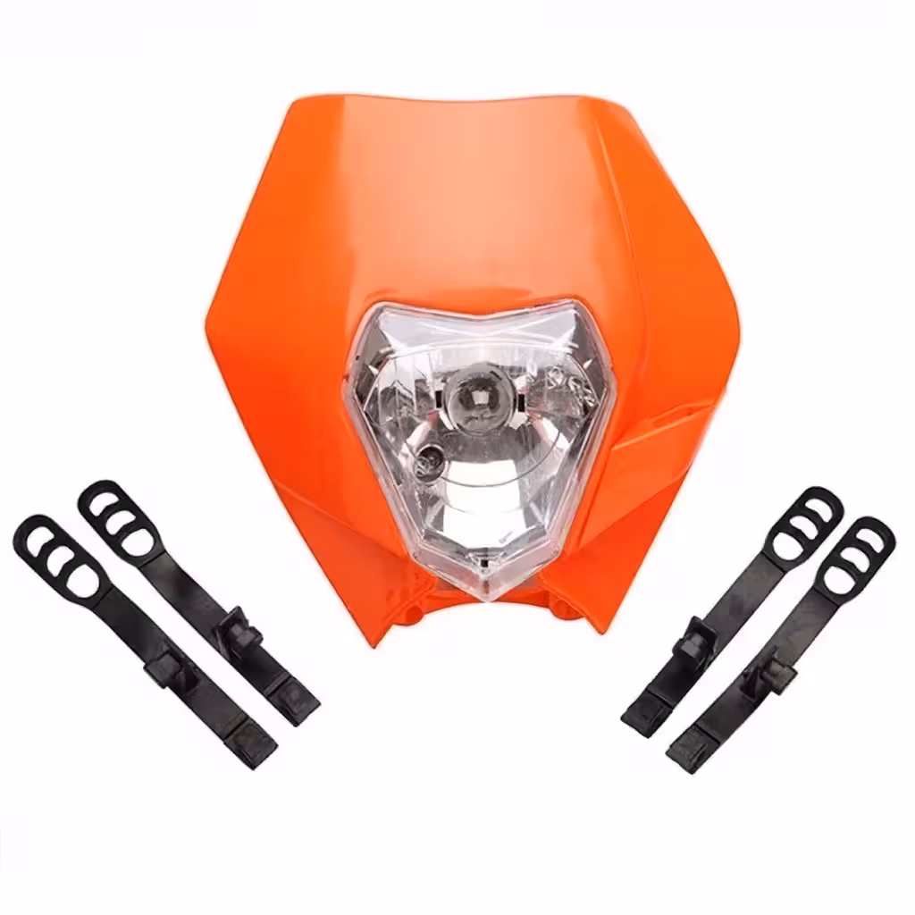 Maschera Faro Anteriore Moto Universale Enduro Cross KTM Supermoto Street Fighter Naked – 12V 35W