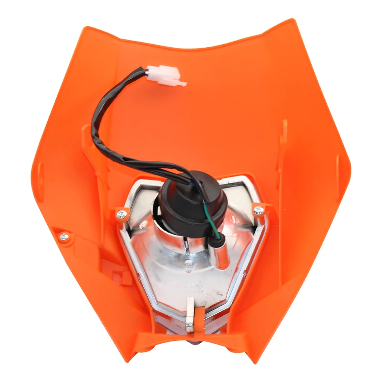 Mascherina frontale Supermoto con faro LED Design aggressivo Streetfighter con faro LED e maschera in polipropilene