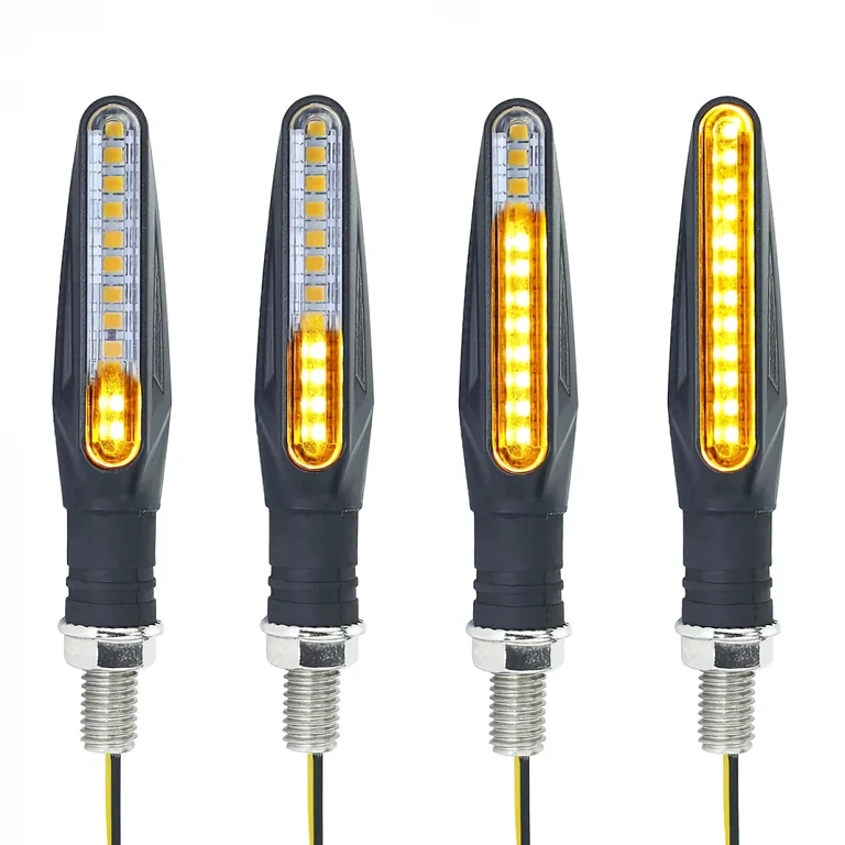 Segnalatori LED flessibili, resistenti, colore giallo