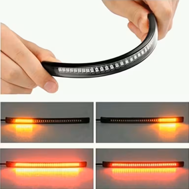 Striscia LED Stop e Freccia Moto, Motocicletta, Scooter, ATV – 48 LED Flessibile