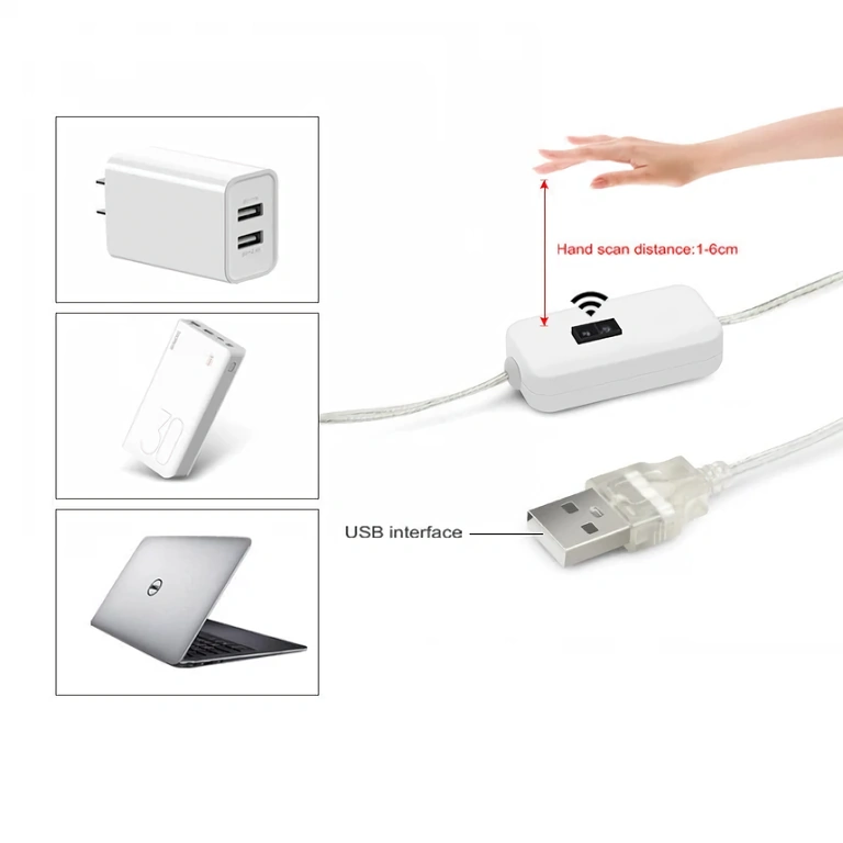 Striscia LED da interno con sensore Striscia LED bianco freddo con sensore di prossimità