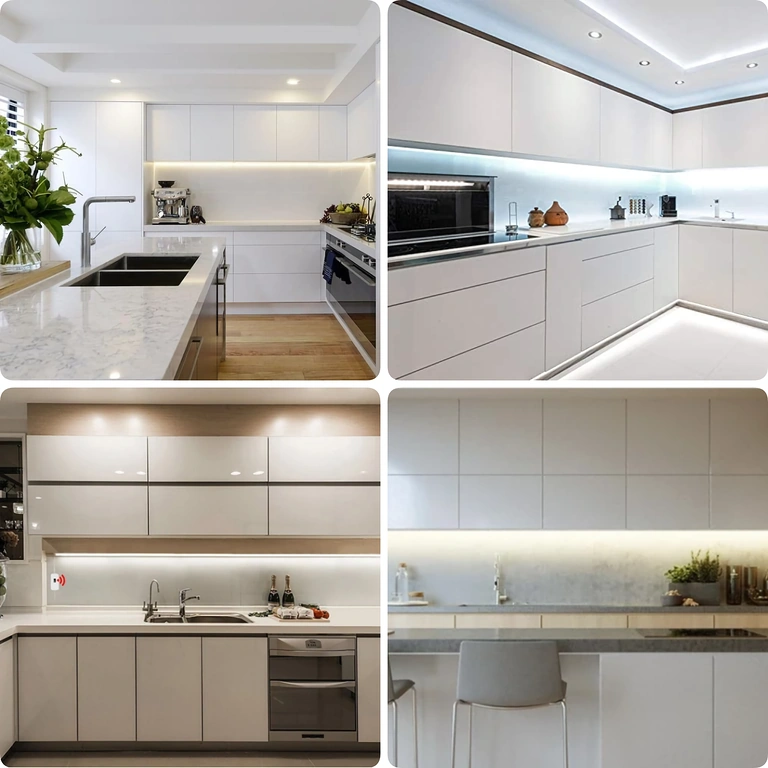 Illuminazione LED sotto mobile con sensore Striscia LED con sensore per montaggio sotto armadi o piani di lavoro