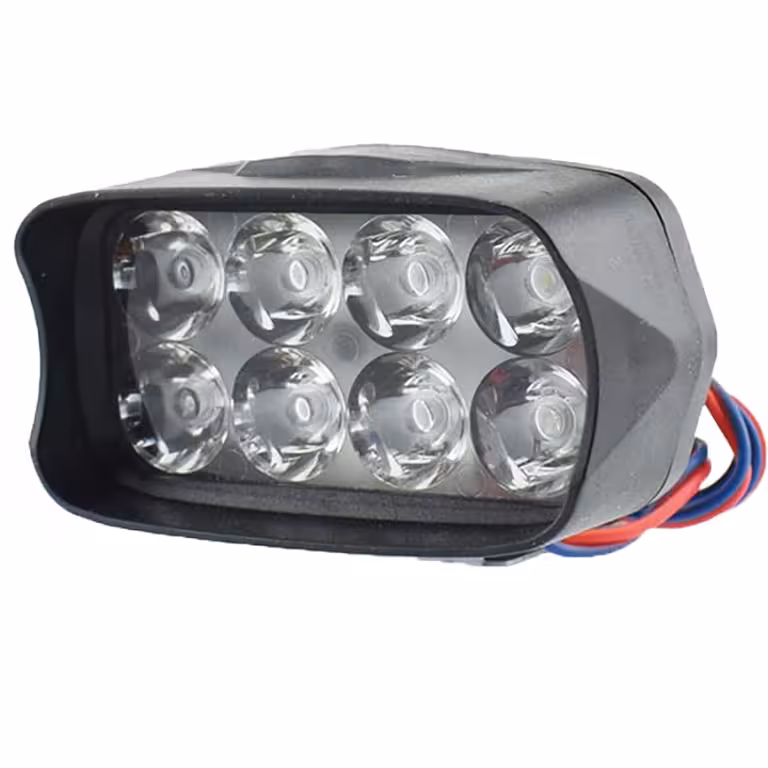 Faro LED Proiettore Universale 12–85V per Moto, Bicicletta, Monopattino, ATV