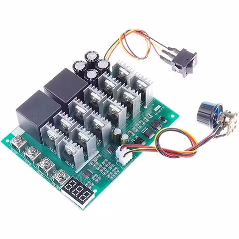 Controller PWM Digitale Velocità Motore DC 60A 100A 12V-55V | Regolatore Giri Motore DC e Generatore HHO