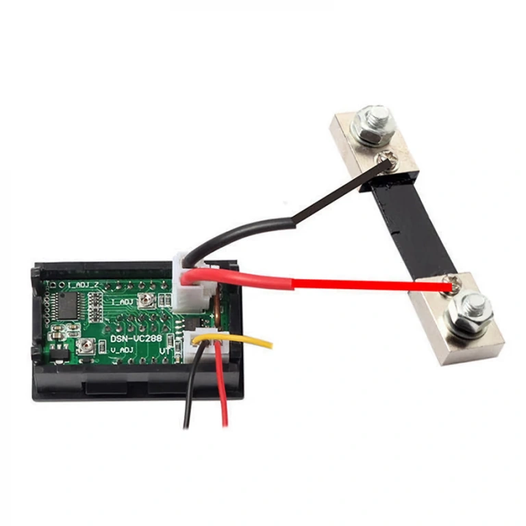 Amperometro preciso con shunt per valori elevati di corrente