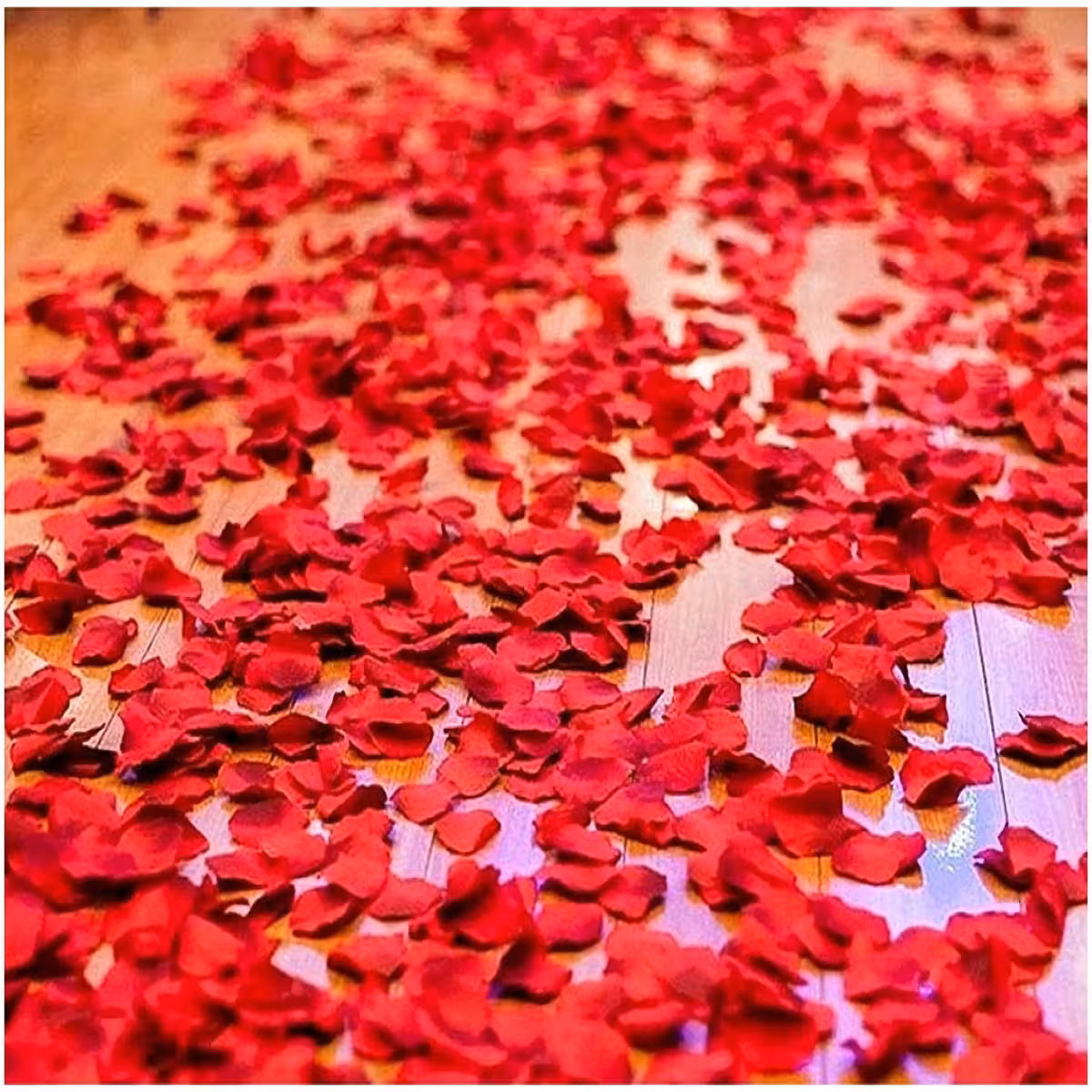 Petali di rosa rossi artificiali ideali per decorazioni romantiche di San Valentino