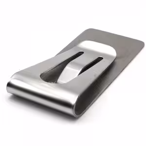 Fermasoldi – Money Clip Slim Minimalista in Acciaio Inossidabile per Carte e Banconote