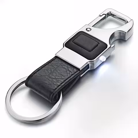 Portachiavi Auto di Lusso in Pelle con LED e Apribottiglie – Regalo Elegante per Uomo
