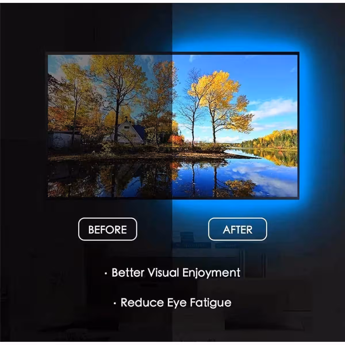 Striscia LED RGB USB lunghezza 10m per illuminazione retro TV o decorazione stanza