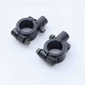 Supporto Specchietti Moto con Adattatore a Morsetto per Fissaggio su Motocicletta, Scooter, ATV, Bicicletta e Monopattino Elettrico