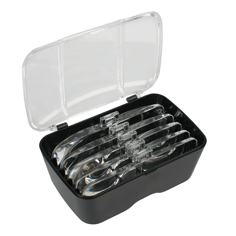 Occhiali ingrandimento con custodia e panno pulizia lenti