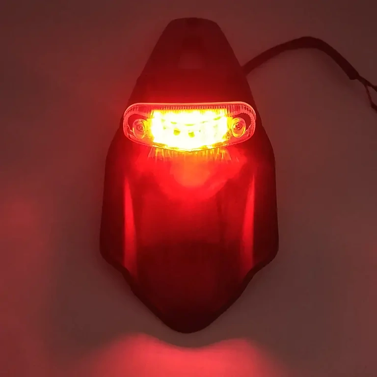 Luce freno LED rossa dirtbike Luce posteriore LED freno con 12 LED rossi, compatibile off-road