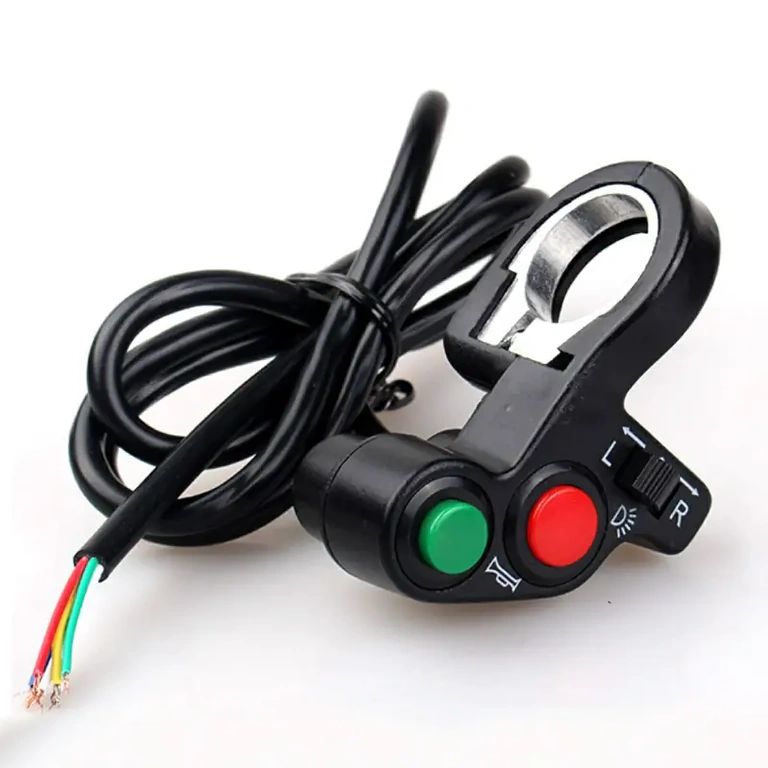 Pulsante controllo ATV con luci, indicatori e clacson, compatibile 12-48V