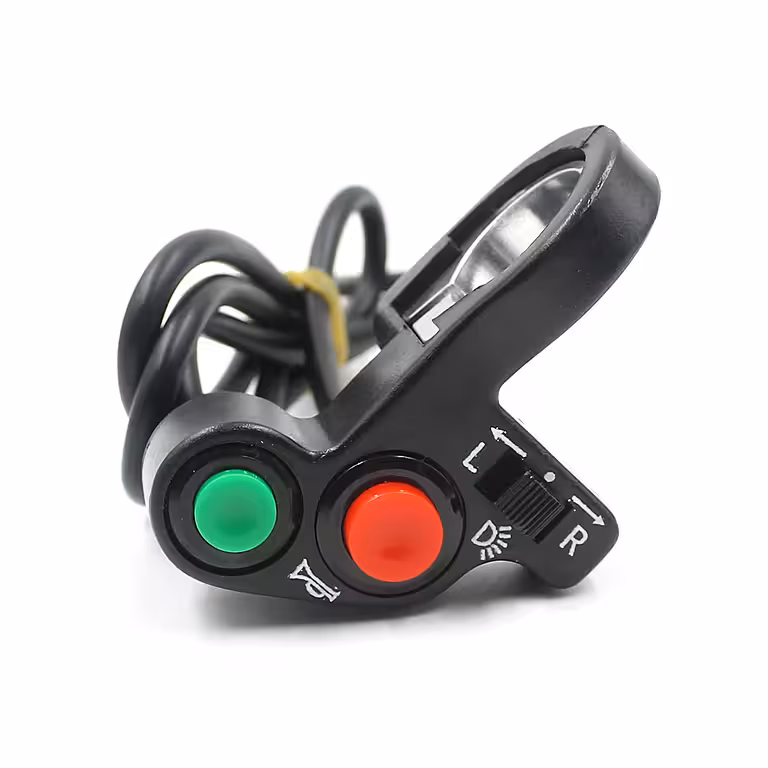 Interruttore Moto, Motocicletta, Bicicletta Elettrica, ATV con Freccia e Clacson