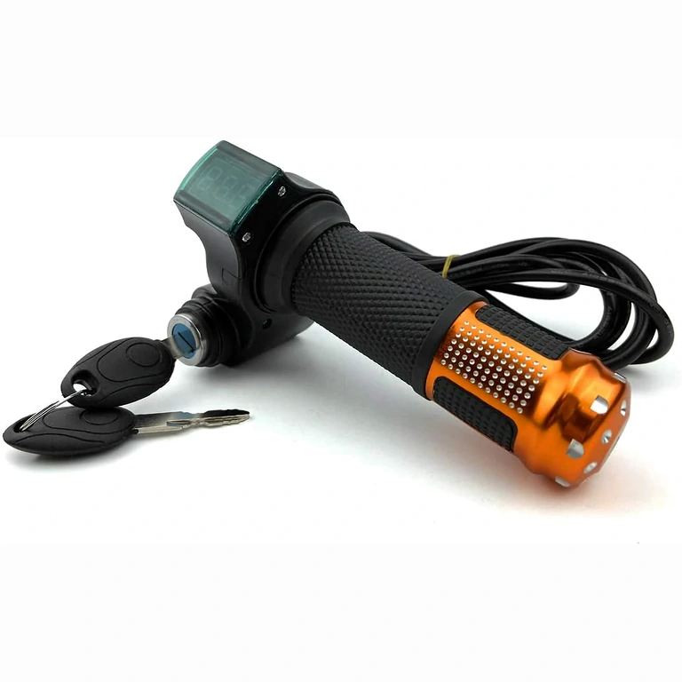 Manopola con chiave e display batteria per monopattino elettrico 12V-72V