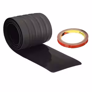 Protezione paraurti posteriore in gomma universale – striscia antiscivolo decorativa per auto