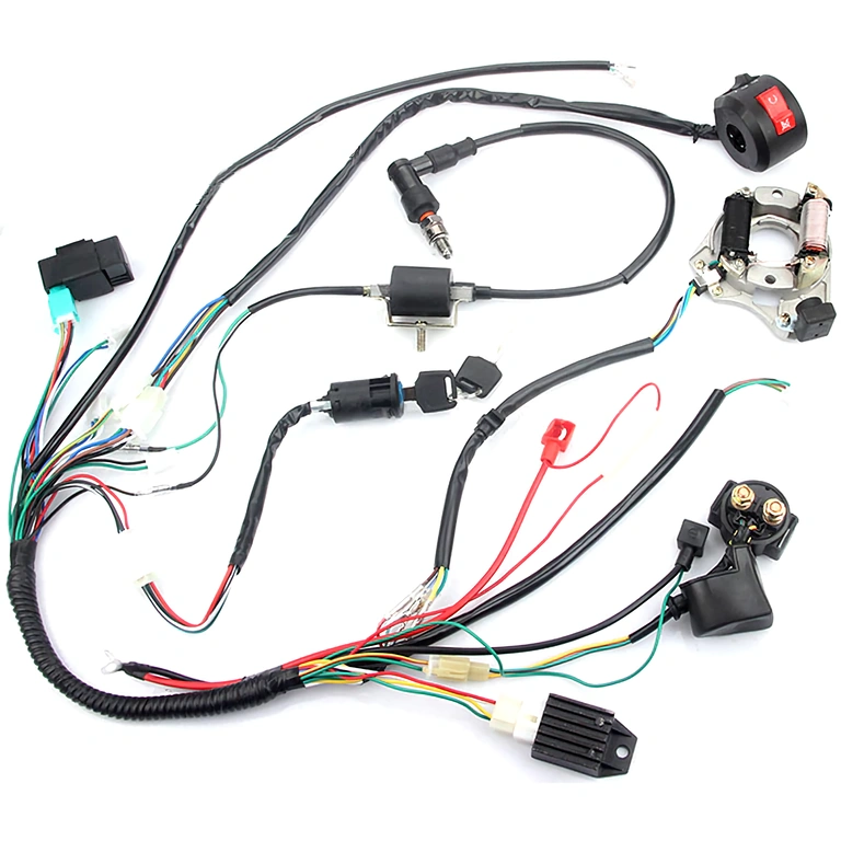 Impianto ATV universale 2T/4T Cablaggio ATV compatibile motori 2T e 4T con CDI 5 pin