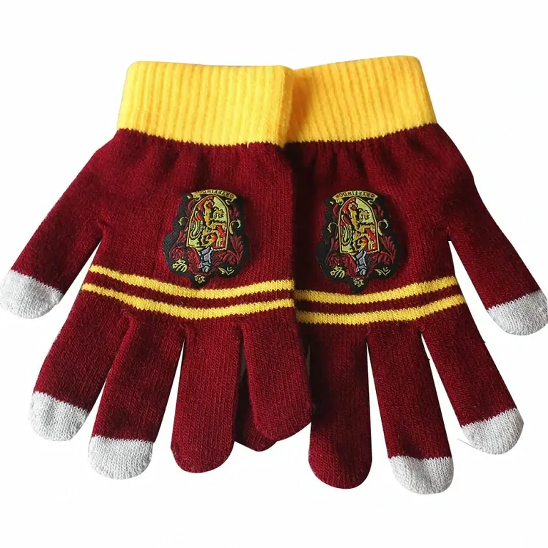Guanti stile Harry Potter Gryffindor per bambini e adulti, perfetti stagione fredda