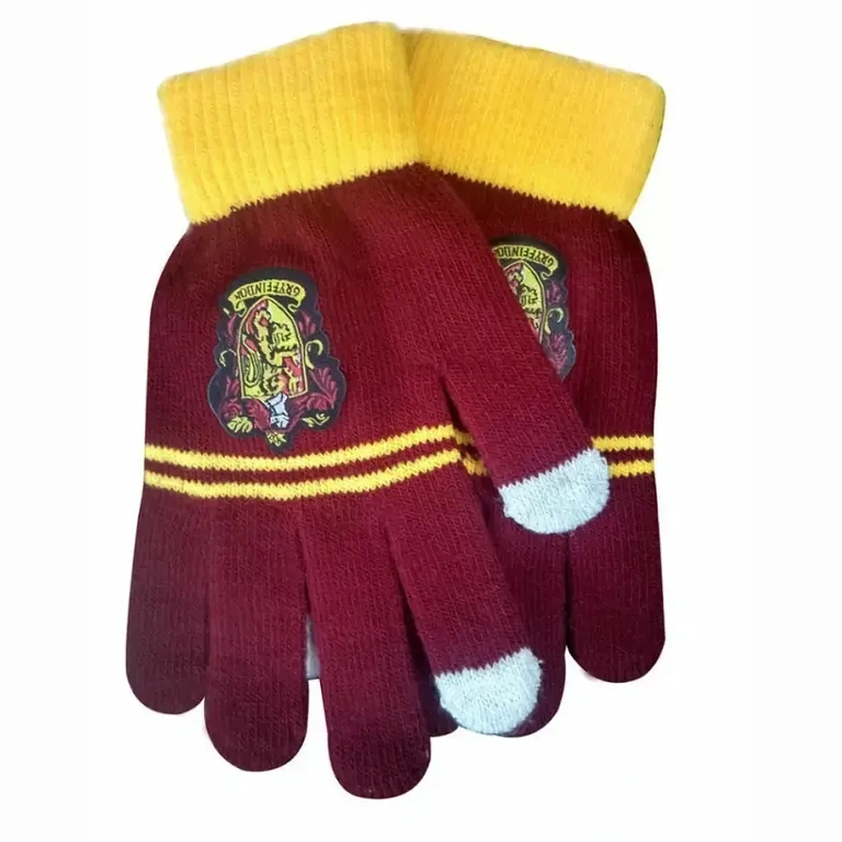 Guanti caldi Hogwarts ispirati a Harry Potter, ideali inverno e touchscreen