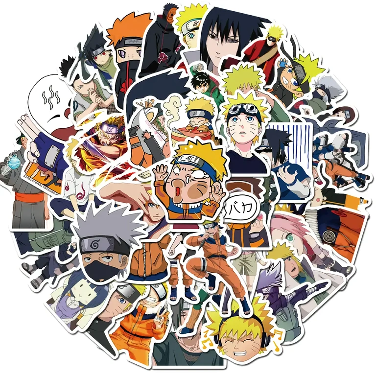 Sticker Naruto Shippuden per oggetti personali, skateboard, monopattini
