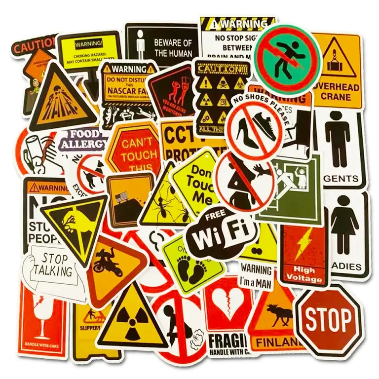 Sticker divertenti autoadesivi, ideali per laptop ed elettronica personale
