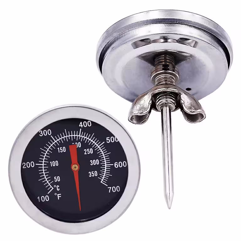 Termometro per carne barbecue professionale forno affumicatore inox analogico 0-350°C