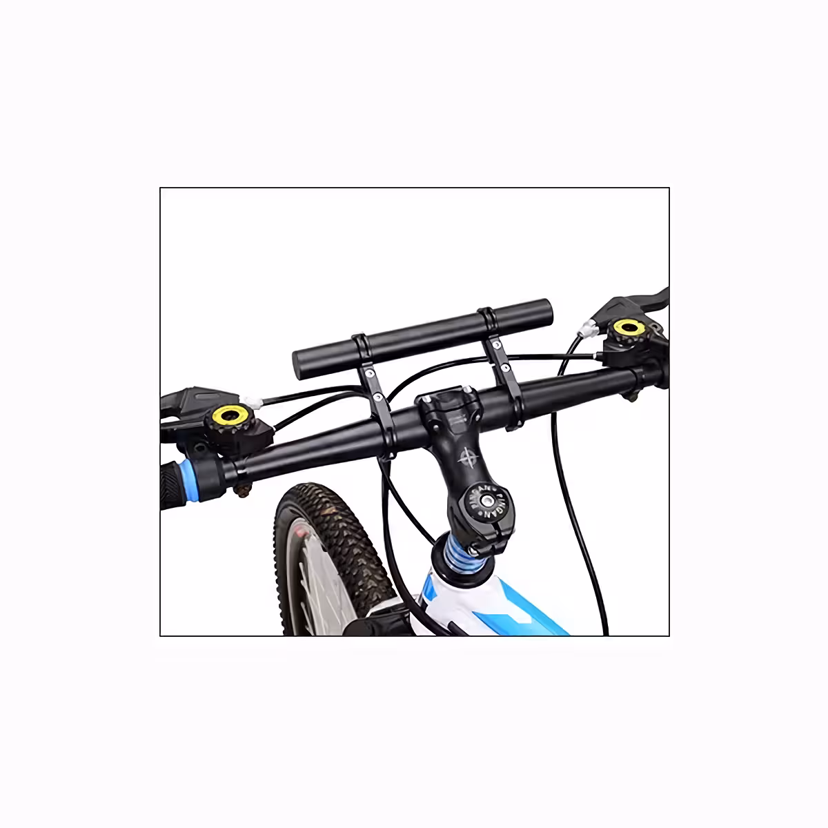 Barra di estensione per fissaggio supporti telefono e luci