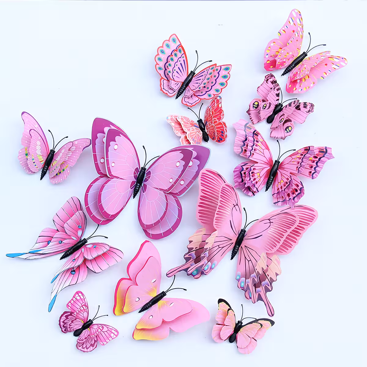 Farfalle facili da applicare su tende, finestre, porte e superfici lisce