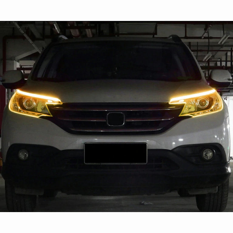 Striscia DRL con segnalazione per fari Striscia LED sottile per fari auto con luce diurna e segnalazione