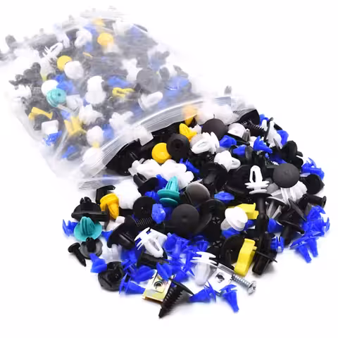 Set 500 clip di fissaggio auto universali – plastica e metallo