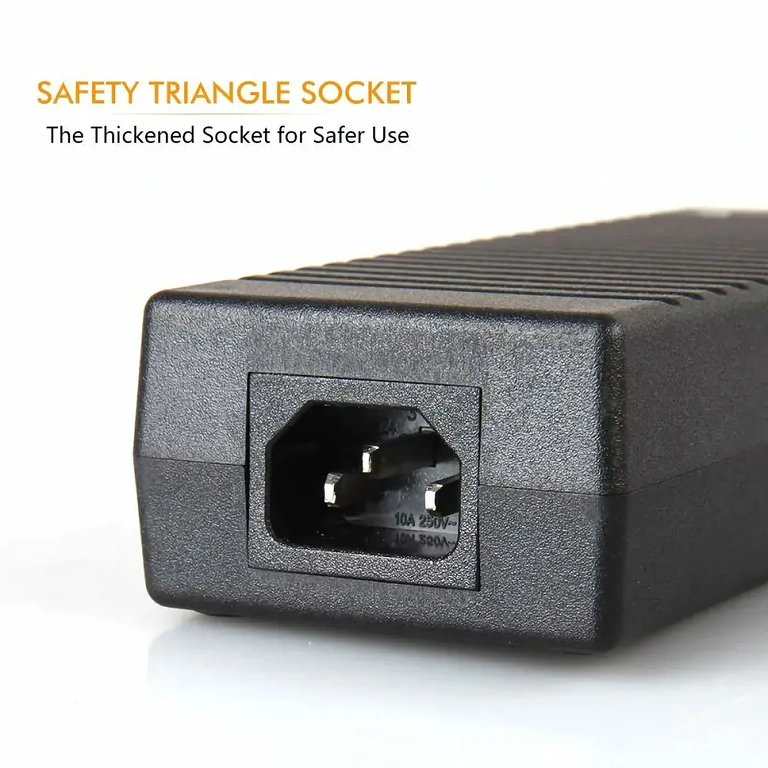 Adattatore alimentazione 220V AC a 12V DC 10A, per dispositivi auto e monopattini